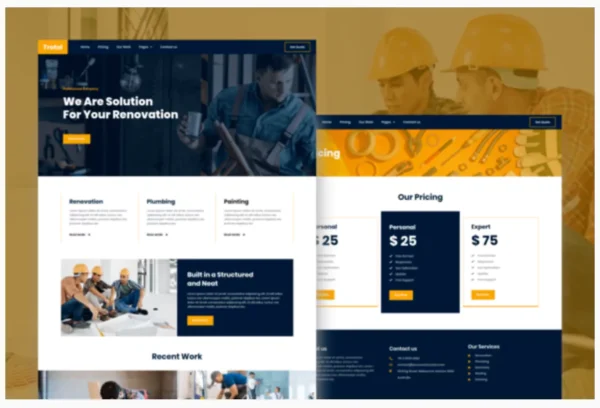 Trotol - Renovation Elementor Template Kit
