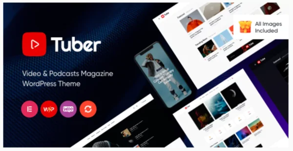 Tuber - Video Blog & Podcast WordPress Theme