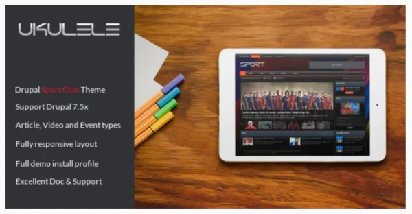 Ukulele - Sport Club Drupal Theme