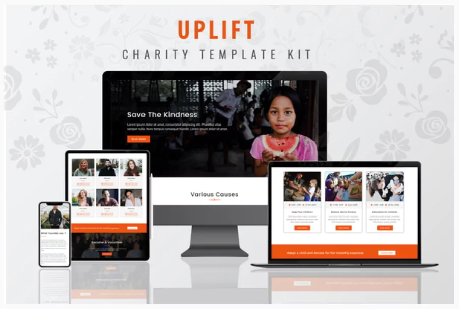Uplift - Charity Template Kit Uplift - Charity Template Kit