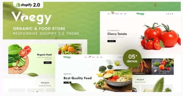 Vaegy - Organic & Food Store Shopify 2.0 Theme