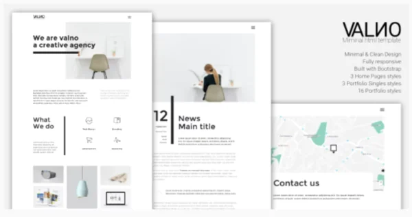 Valno - Minimal Creative Multi page Portfolio WordPress Theme
