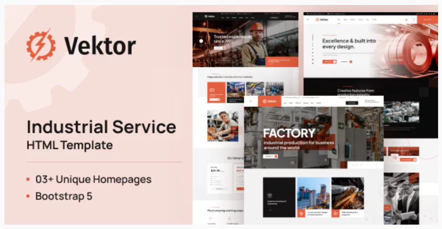 Vector - Industrial Service HTML Template