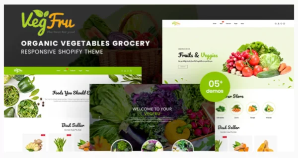 Vegfru - Organic Vegetables eCommerce Shopify Theme