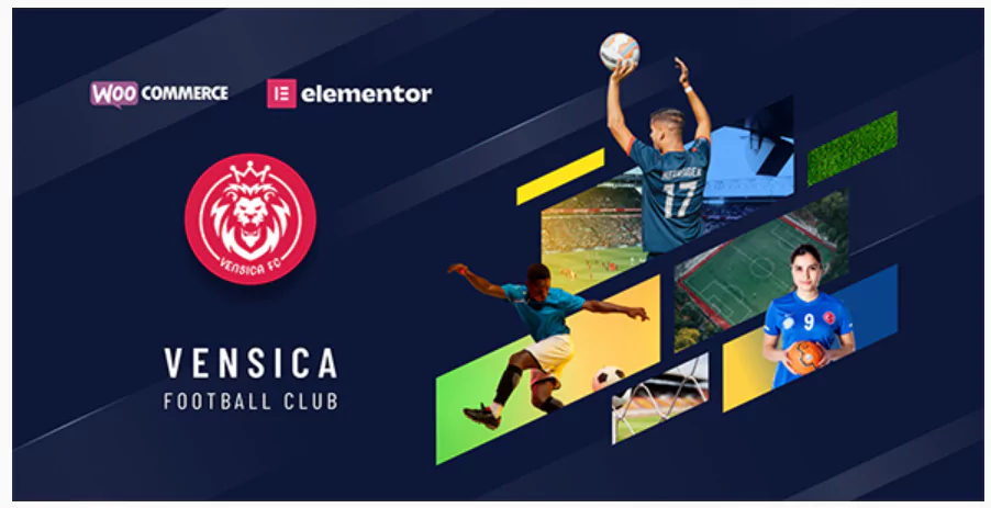 Vensica - Football Club Manager Elementor Theme