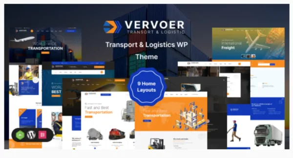 Vervoer - Logistics & Transportation WordPress Theme + RTL
