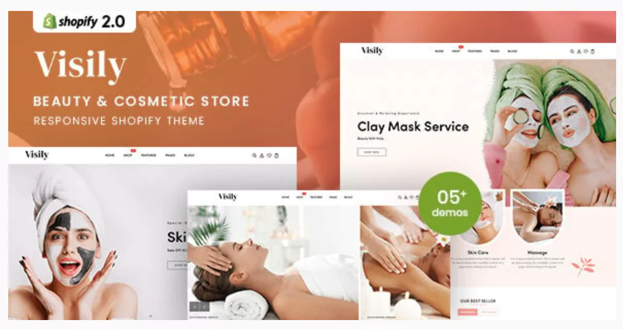 Visily - Spa & Cosmetic Beauty Responsive Shopify 2.0 Theme