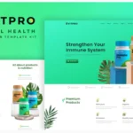 Vitpro - Herbal Health Elementor Template kit