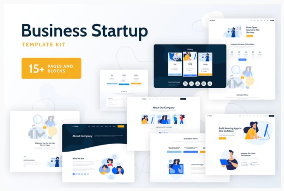 Vixus - Business Startup Elementor Template Kit