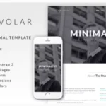 Volar One Page Minimal Parallax Drupal Theme