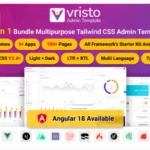 Vristo – Tailwind Admin Template HTML, Angular 18, NextJS App Router, ReactJS, VueJS, Nuxt, Laravel