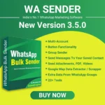 WaSender Bulk WhatsApp Sender + Group Sender + WhatsApp Auto Reply Bot