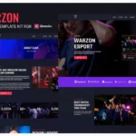 Warzon - Esports Gaming Elementor Template Kit