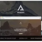 Waxom — Clean and Universal Responsive Joomla Template