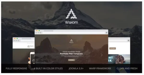 Waxom — Clean and Universal Responsive Joomla Template
