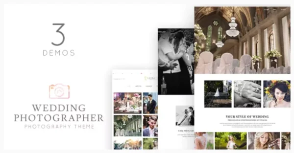 Wedding Photographer WordPress Theme - Vivagh