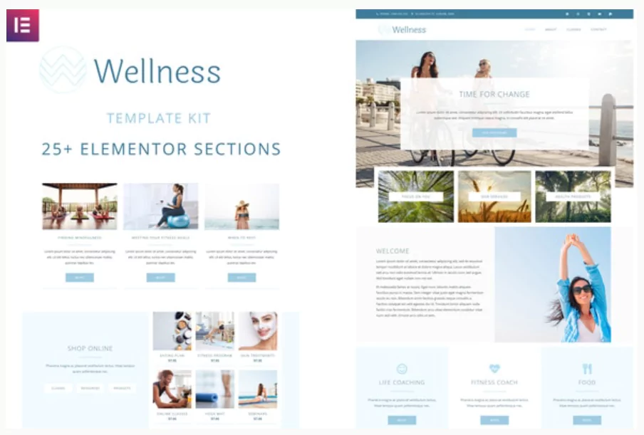 Wellness - Elementor Template Kit