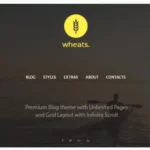 Wheats - Blogging WordPress Theme