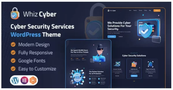 WhizCyber | Cyber Security WordPress Theme