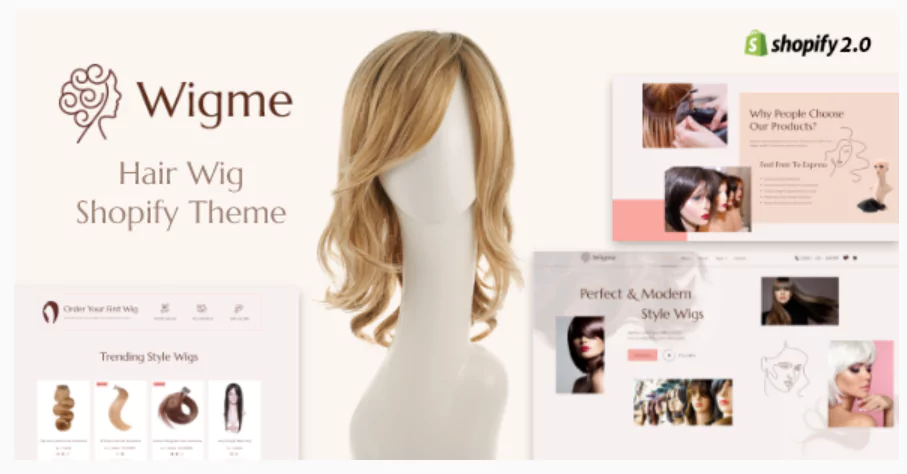 Wigme - Hair Extension, Beauty Salon Shopify Store