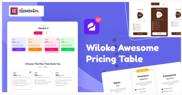 Wiloke Awesome Pricing Table for Elementor