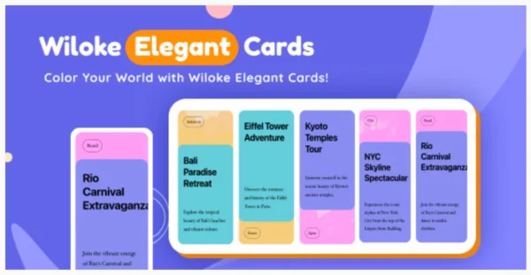 Wiloke Elegant Cards Elementor