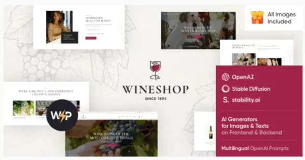 WineShop - Food & Wine Store WordPress Theme