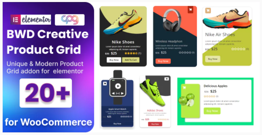 WooCommerce Product Grid addon for elementor