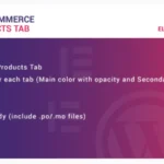 WooCommerce Products Tab for Elementor WordPress Plugin