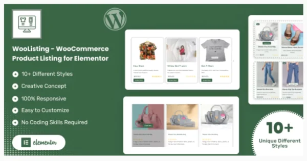 WooListing - WooCommerce Product Listing for Elementor