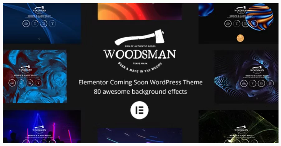 Woodsman - Elementor Coming Soon WordPress Theme
