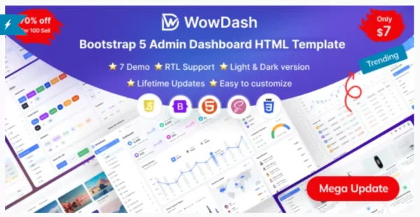 WowDash - Bootstrap 5 Admin Dashboard HTML Template Multipurpose