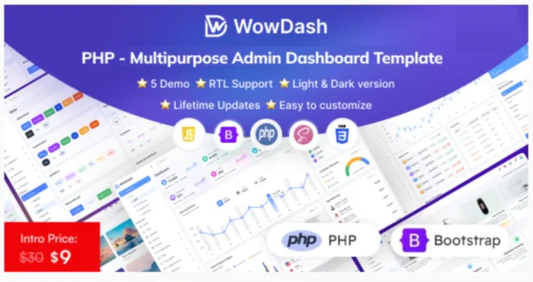 WowDash - PHP - Multipurpose Admin Dashboard Template