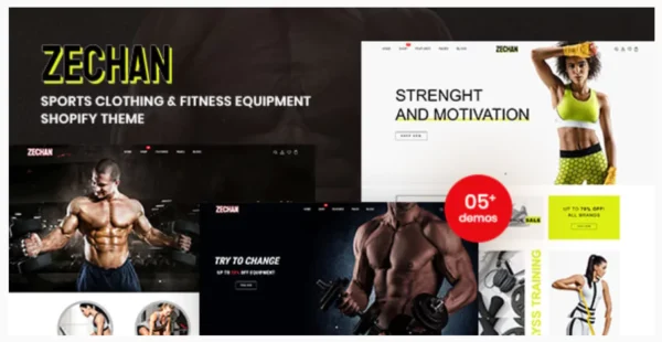 Zechan - Sports Clothing & Fitness Equipment Shopify Theme