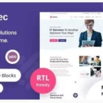 Zentec - IT Solutions Company WordPress Theme + RTL