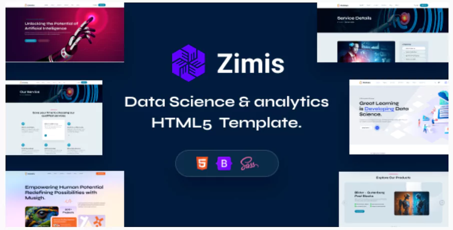 Zimis - Data Science & Analytics HTML5 Template
