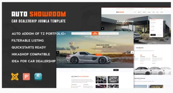 Auto Showroom - Car Dealership Joomla Template