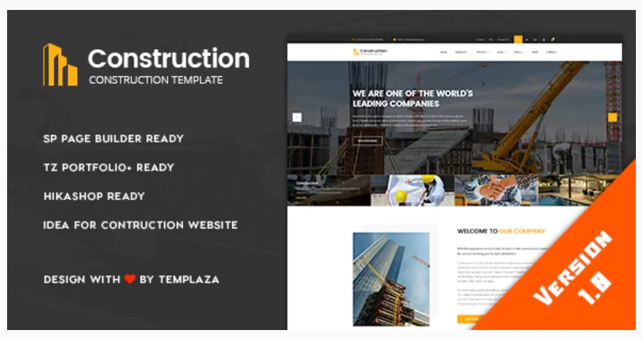 Construction - Building & Architect Joomla 4 Template