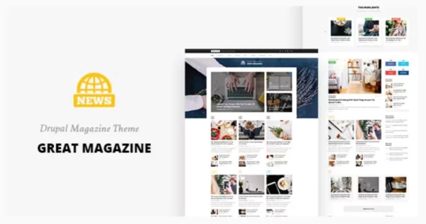 Great - Responsive Magazine News Drupal 9 Theme