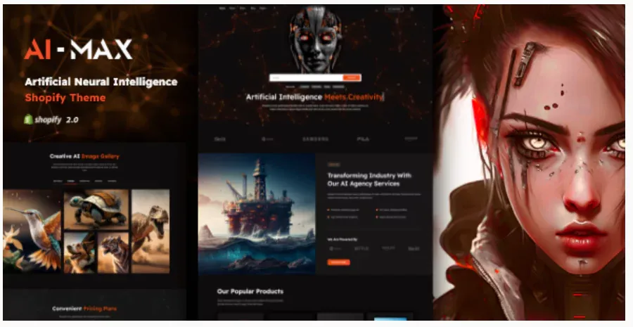 AI Max - AI Games, Apps & Tools Store Shopify Theme