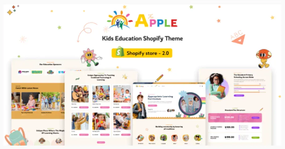 AforApple - Kids School Education & Online Courses Shopify Theme