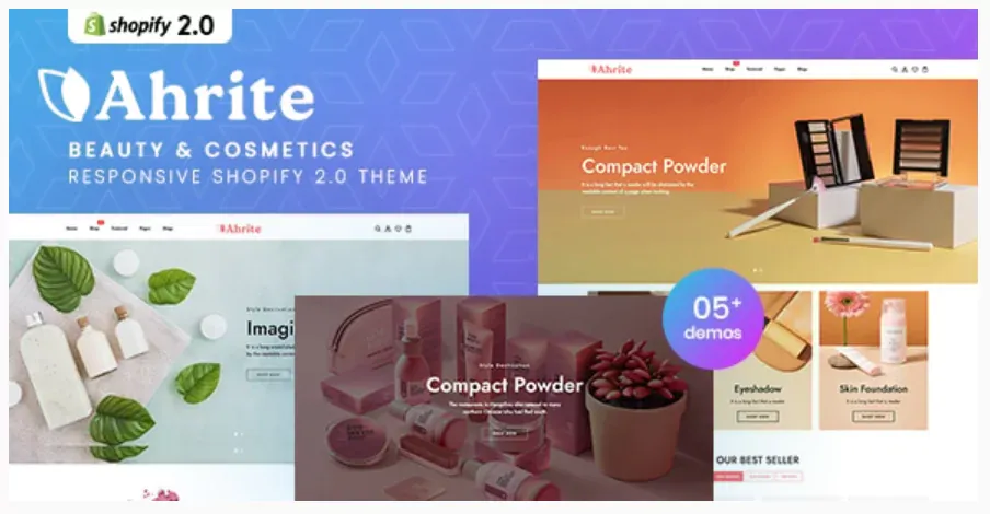 Ahrite - Beauty & Cosmetics Responsive Shopify 2.0 Theme