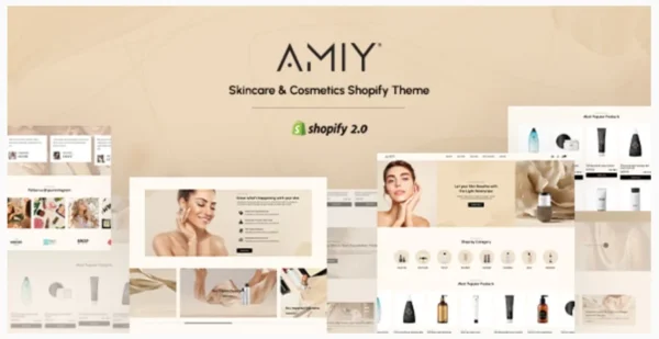 Amiy - Beauty & Cosmetics Shopify Theme