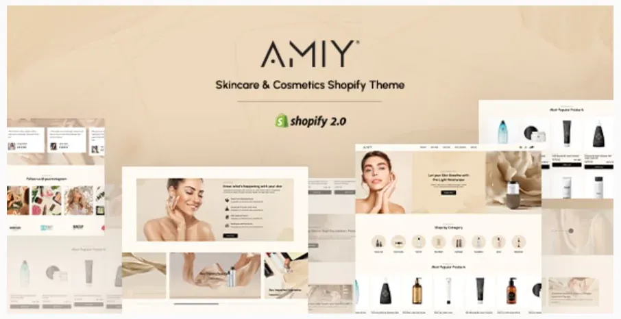 Amiy - Beauty & Cosmetics Shopify Theme