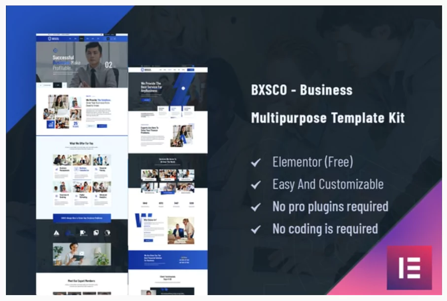 BXSCO - Business Multipurpose Elementor Template Kit