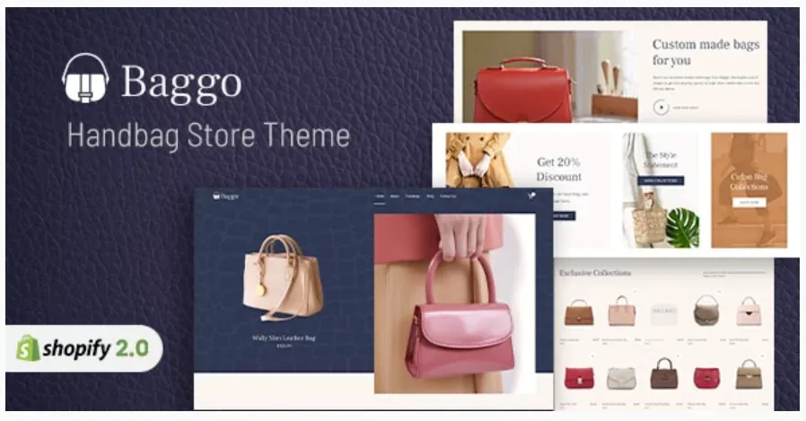 Baggo - Leather Bags Store Shopify Theme
