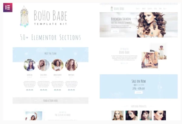 Boho Babe - Elementor Template Kit