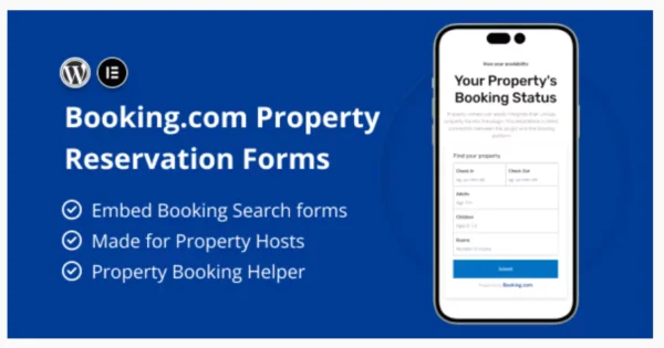 Booking.com Property Reservation Forms for Elementor