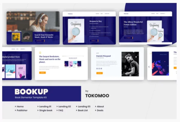 Bookup | Book Store Elementor Template Kit