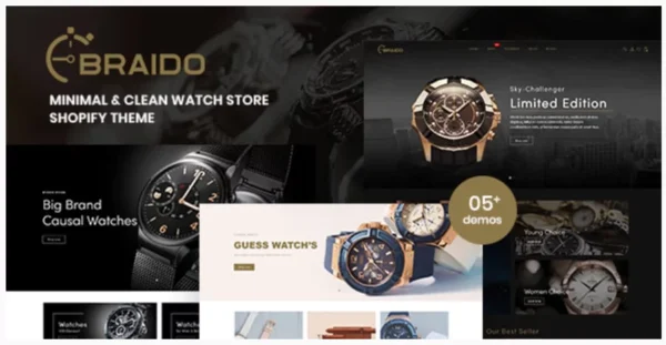 Braido - Minimal & Clean Watch Store Shopify Theme